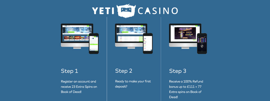 yeti casino no deposit offer